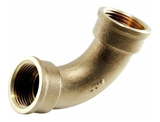 Curva Bronce Agua Hh 3/4 A 90
