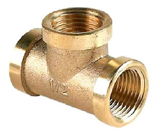 Tee Reduccion Bronce Agua 11/4 X 3/4