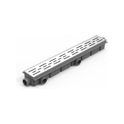Rejilla Lineal Encastrable Paralelo Acero Ideal De 60cm