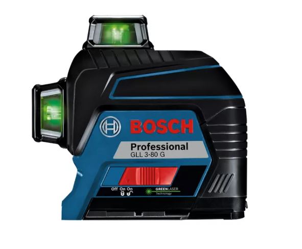 Nivel Laser de lineas GLL 3-80 G. Alcance: Hasta 30 mts.