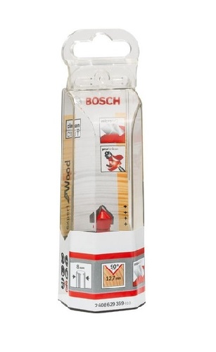 Fresa para ranurar en V dos filos Expert/Madera 8mm 12.7x10