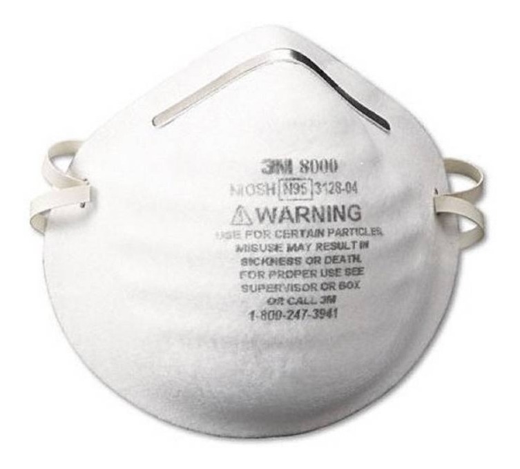 Barbijo 8000P1 C/U  3M