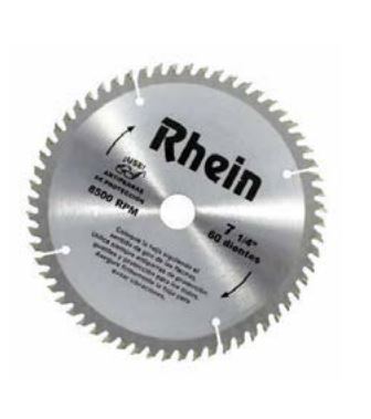 Sierra Dientes De Widia 10x25,4 60d "RHEIN"