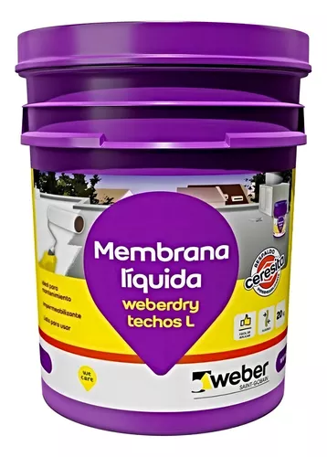 WeberDry Techos L Membrana Liq Imperm VErde X 20 Kg
