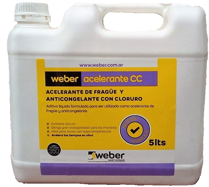 Acelerante De Frague Y Anticongelante X 5L C/Cloruro