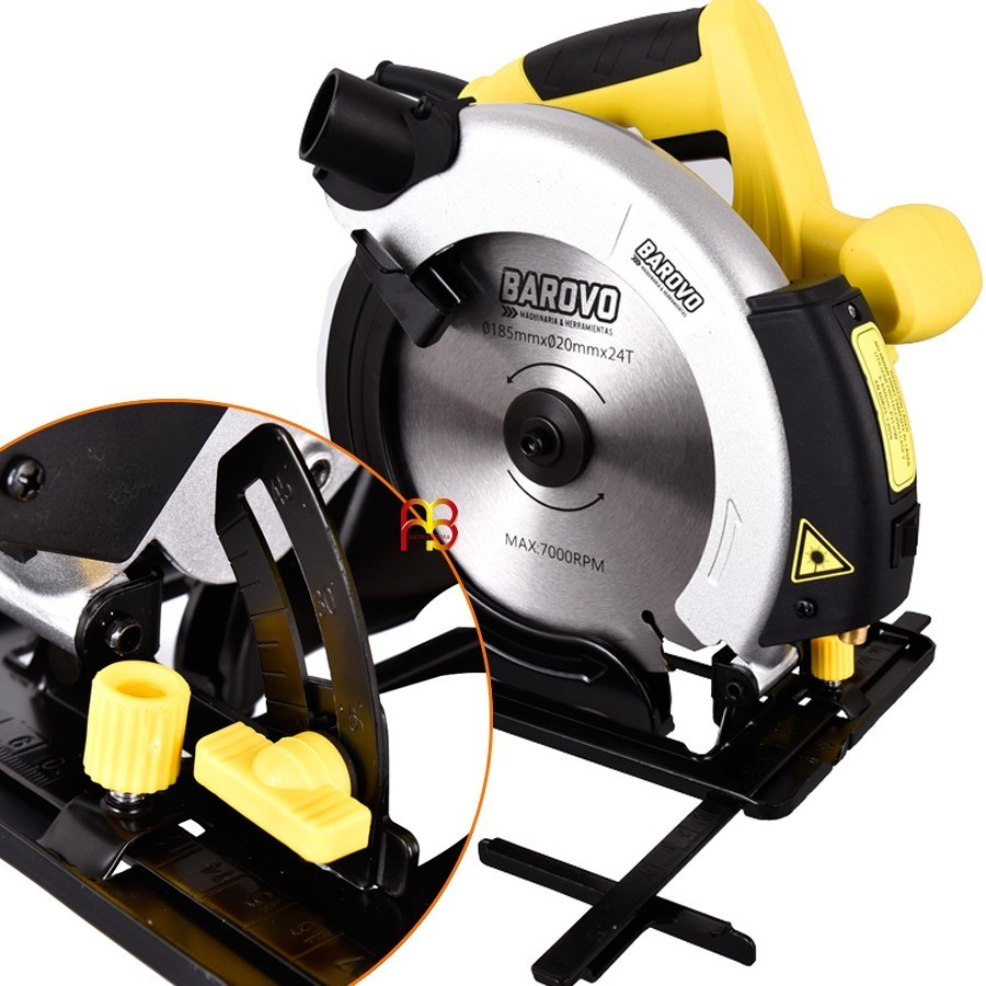 Sierra circular 7 1/4" con guía láser 220 V