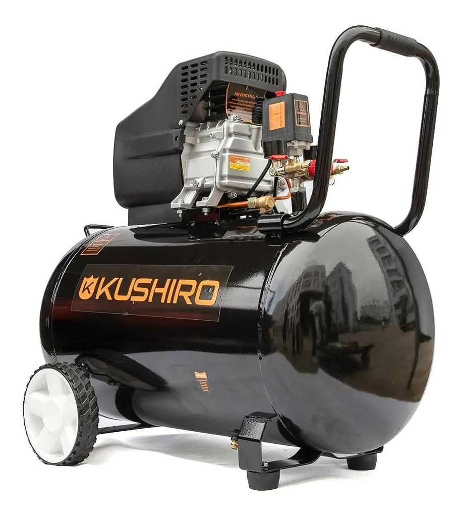 Compresor Monofasico 25L 1500W 2HP 6-8Bar KUSHIRO
