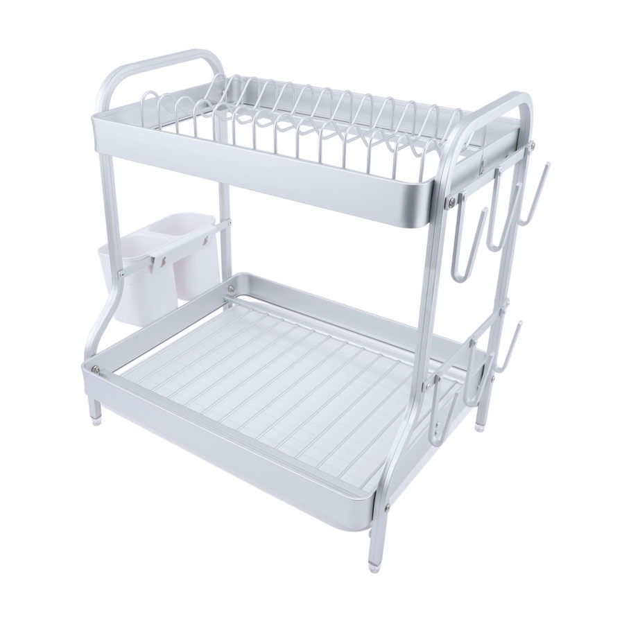 Escurreplatos  Alum. 2 Pisos C/Bandeja 35x38x39cm
