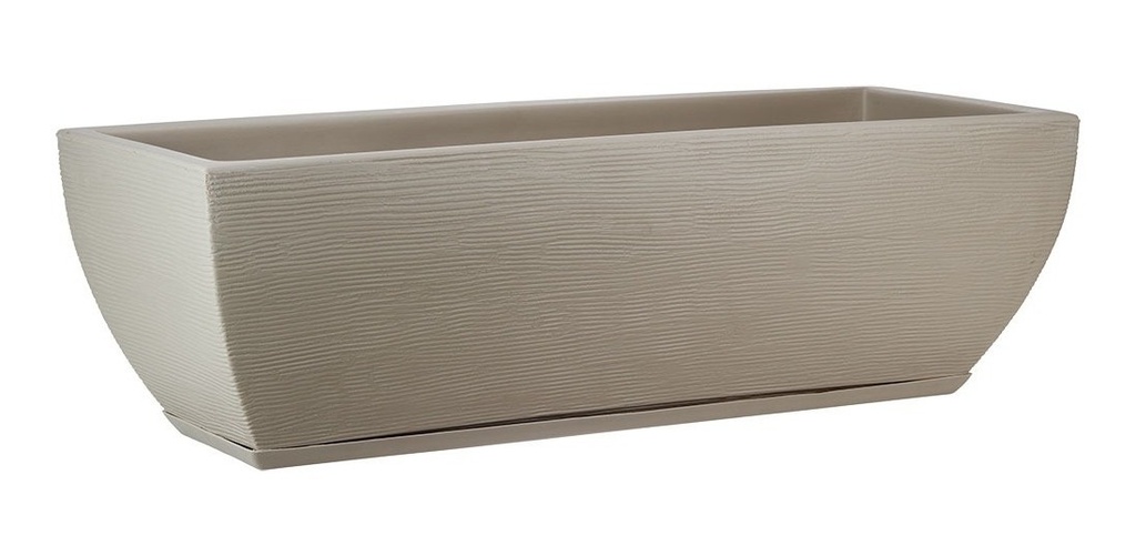 Maceta jardinera Amsterdam 48 cm × 16 cm beige