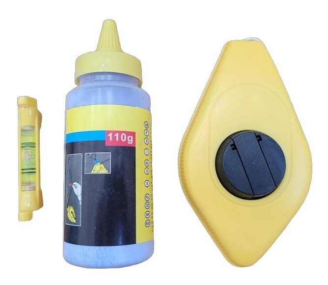 Plomada Trazadora Con Polvo + Nivel -EVOL0086