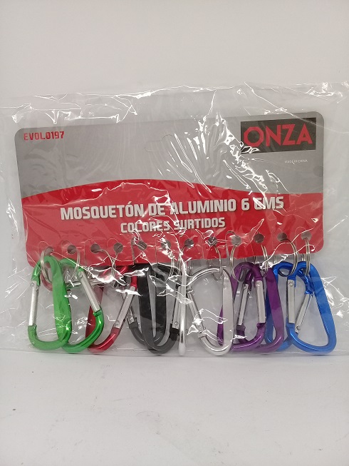 Mosquetón 6cm Alum. ($ x Unid.)