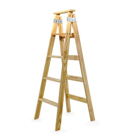 Escalera Madera Familliar Doble 10Esc