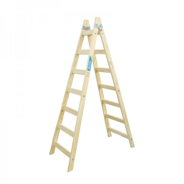 Escalera Madera Familliar Doble 5Esc