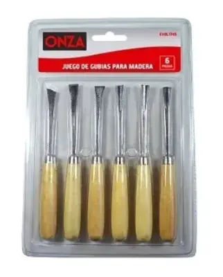 Juego De Gubias 6 Piezas- EVOL1745