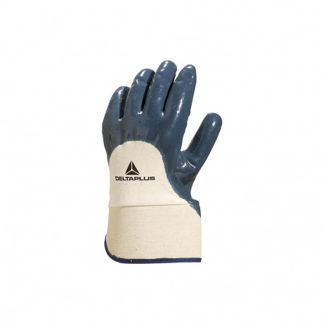 NI170 GUANTE NITRILO PESADO DORSO VENTILADO AZUL Nº10