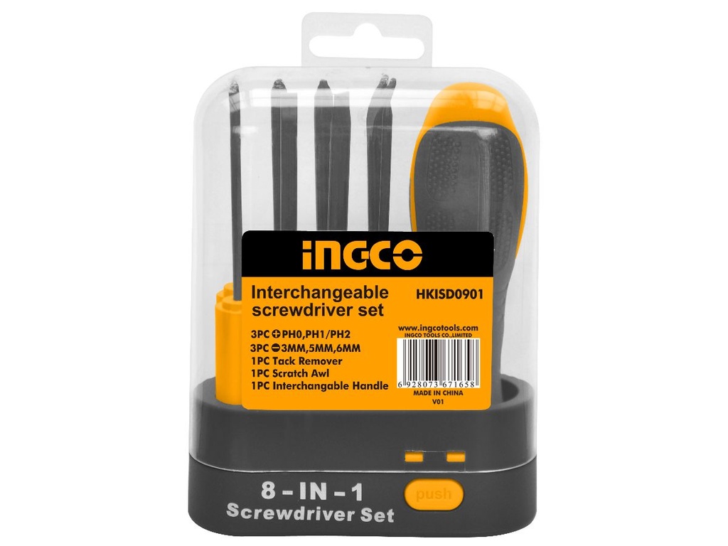 Set Destornilladores Interc. 9 Piezas