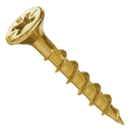 Tornillo Tel Fix Dorados #10x3  (5x75)  (Estuche X100)