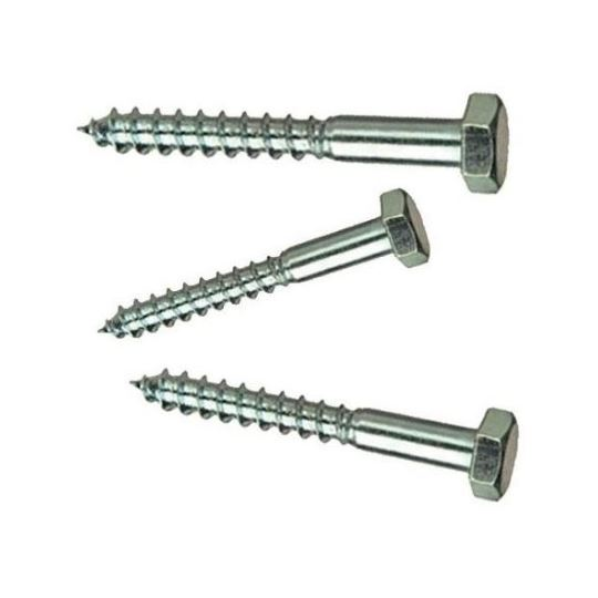 Tirafondos Zincados 5/16x2 1/2   (Caja X 400)