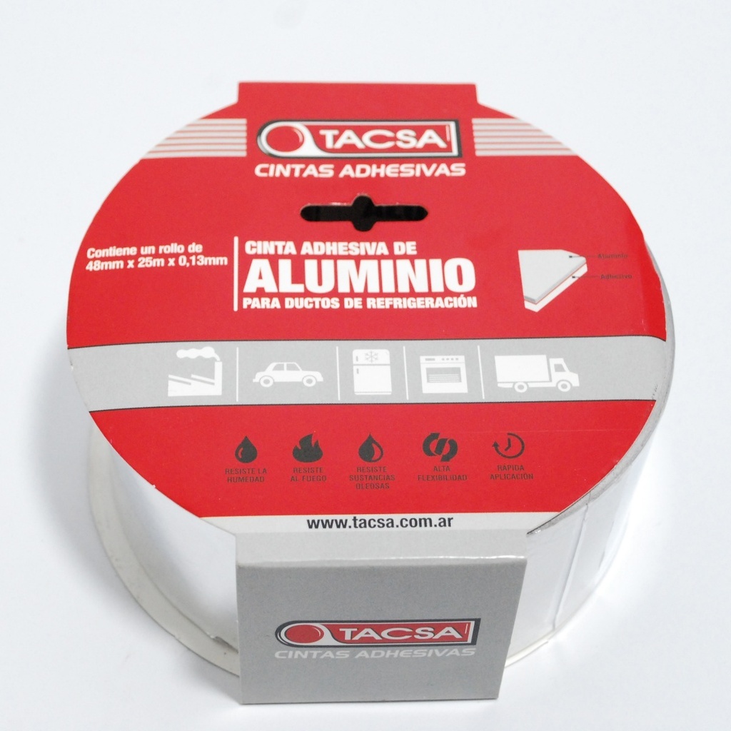 Cinta Para Refrigeracion Aluminio 48mm X 25mts