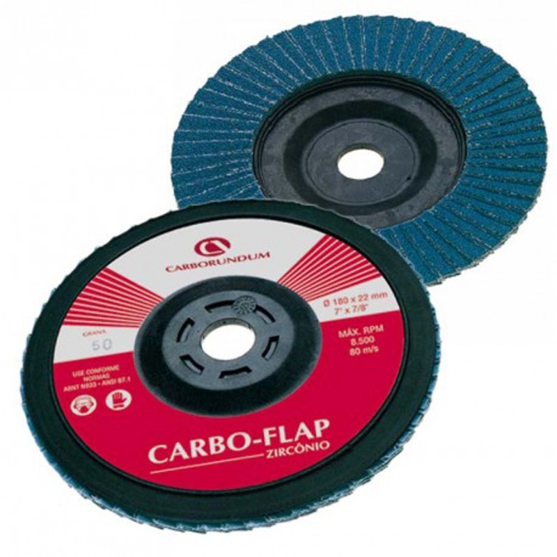 Disco Flap Zicornio 180x22 Carbo 120