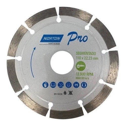Disco Diamantado Classic Segmentado Norton 4.5