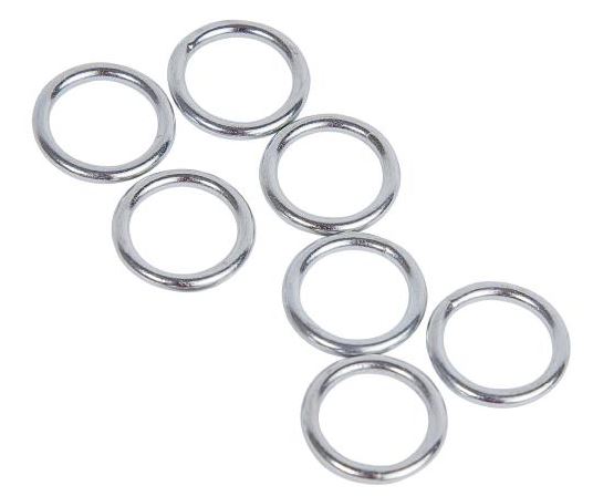 Argolla Zinc Brillante 8x80mm