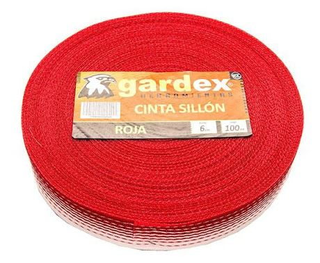 Cinta Sillon Gardex Hilo Plano Rojo
