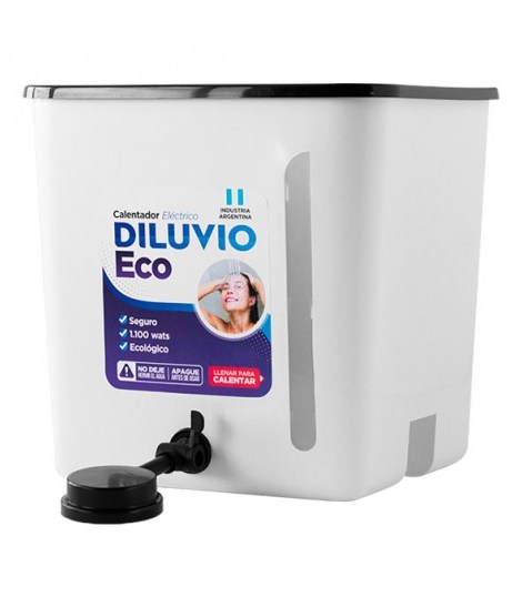 Calefon Electr Diluvio Plástico 20lts RA