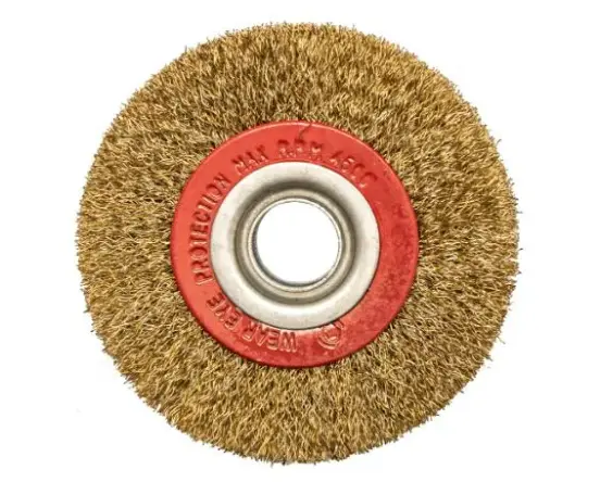 Cepillo Acero Circular 100mm C/Buje Plastico