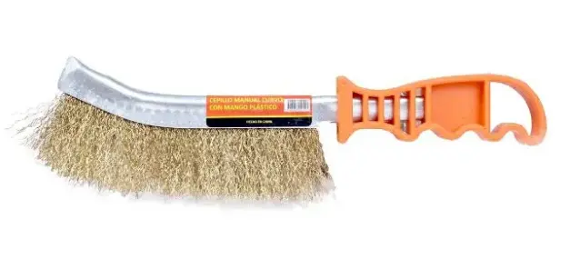 Cepillo Acero C/Mango Plastico