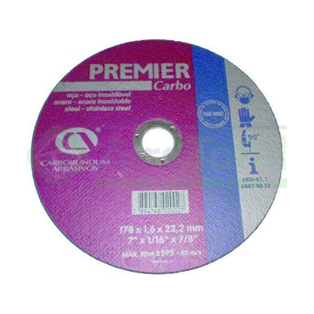 Disco Carborundum Ox Al 114 X 1.6 Plano