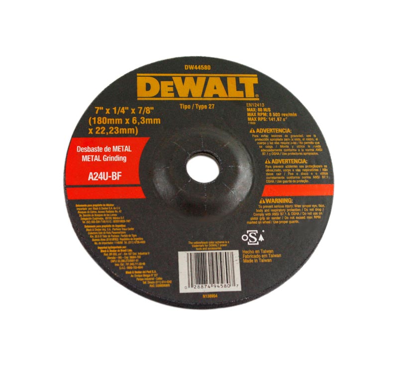 Disco Dewalt 115X6.3Mm                Dw44607