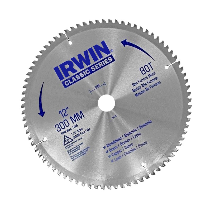 Sierra Circular Irwin P/Aluminio  55830   12X 80D
