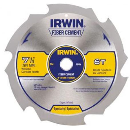 Sierra Circular Irwin P/Fibrocem. 15701 7 1/4X4D