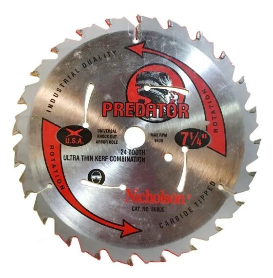 Sierra Circular Nicholson Predator 12"X60   Widia