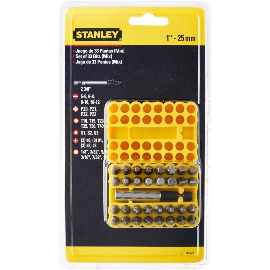 Jgo 33 Puntas P/Destorn. Stanley Surtidas(68072)