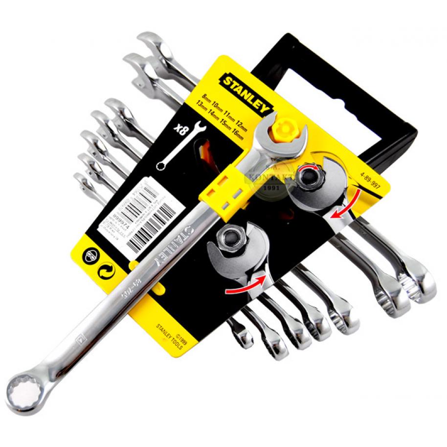 Jgo 8 Llaves Comb.Stanley Pulgadas 5/16A3/4(88854)