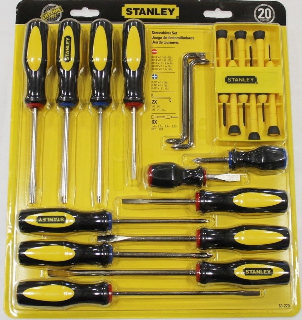 Jgo. 20 Destornilladores  Stanley   60-220