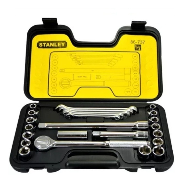 Jgo. 25 Pzas.Tubos Y Llaves Stanley 86736