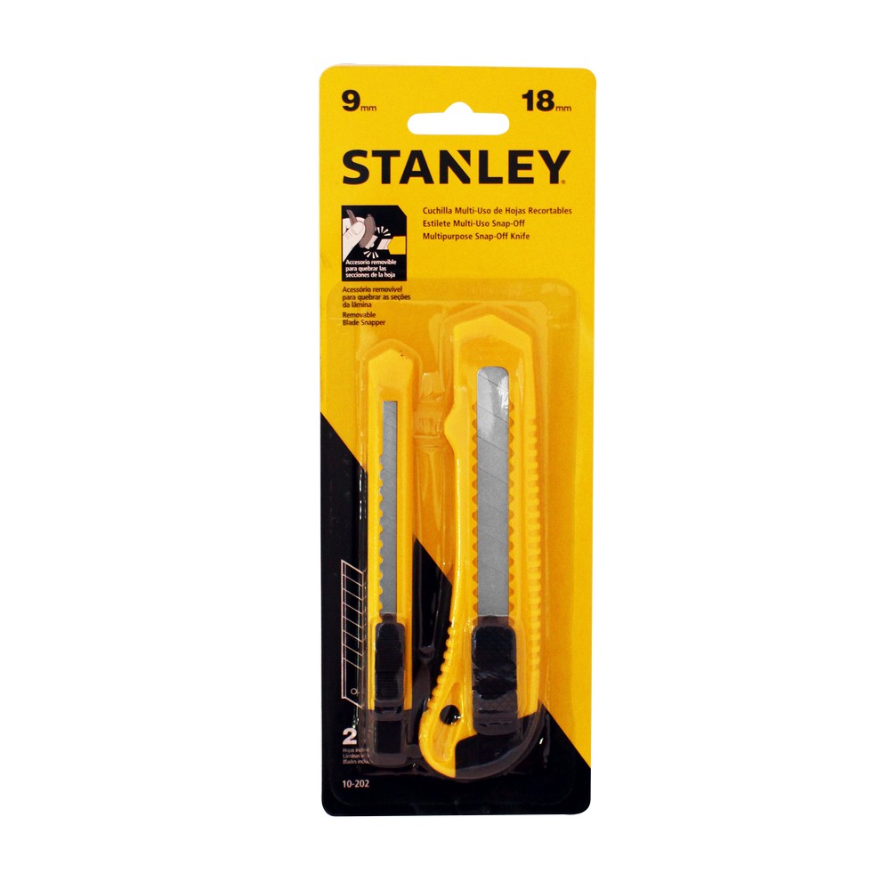 Jgo.2 Cuchilla Stanley Retractil(Hoja 9 Y18)10-202