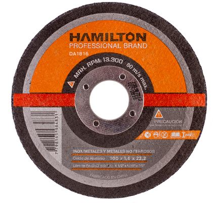 Disco Abrasivo De  Corte Plano 180 X 1.6 Mm