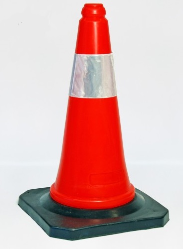 Cono Semiflexible Naranja 50 Cm C/Reflec 30586/I