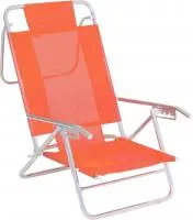 Reposera Relax 5 Posiciones Caño Aluminio