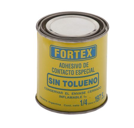 Cemento De Contacto Sin Tolueno Fortex X 1/4lt.
