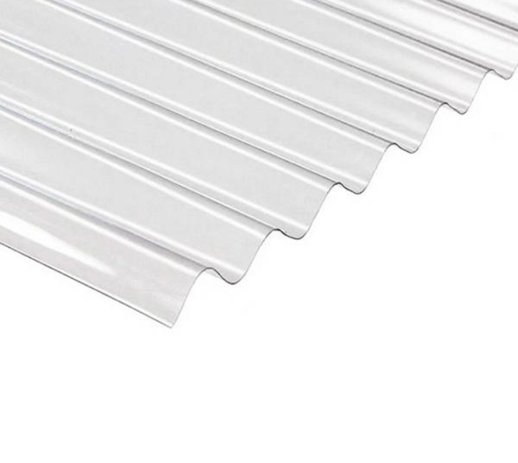 Chapa Policarbonato Sinusoidal Cristal 0.8mm 1.10mx6mts