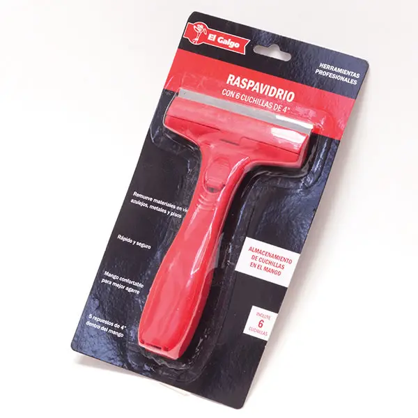 Raspavidrio Con 6 Cuchillas De 4"