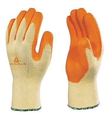 Guante Tejido Baño Latex  VE730 Amarillo/Naranja