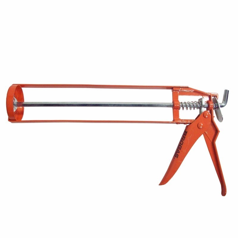 Pistola Aplicadora P/Silicona Esqueleto Naranja