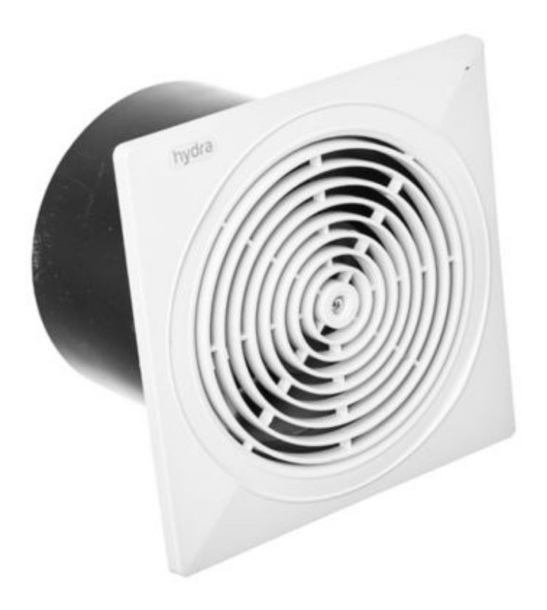 Extractor De Aire 100mm Plast Blanco  Hydra