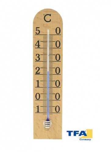 Termometro Base Madera 250x55 mm